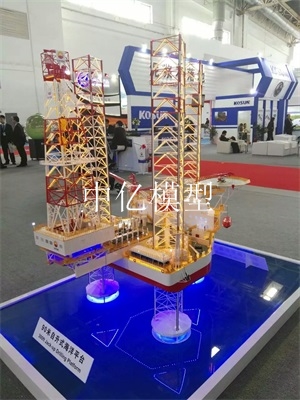 90米自開采海洋平臺(tái)模型